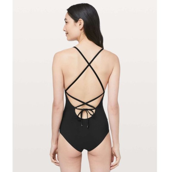 lululemon athletica Other - Lululemon Weave The Waves One Piece Swimsuit Black
